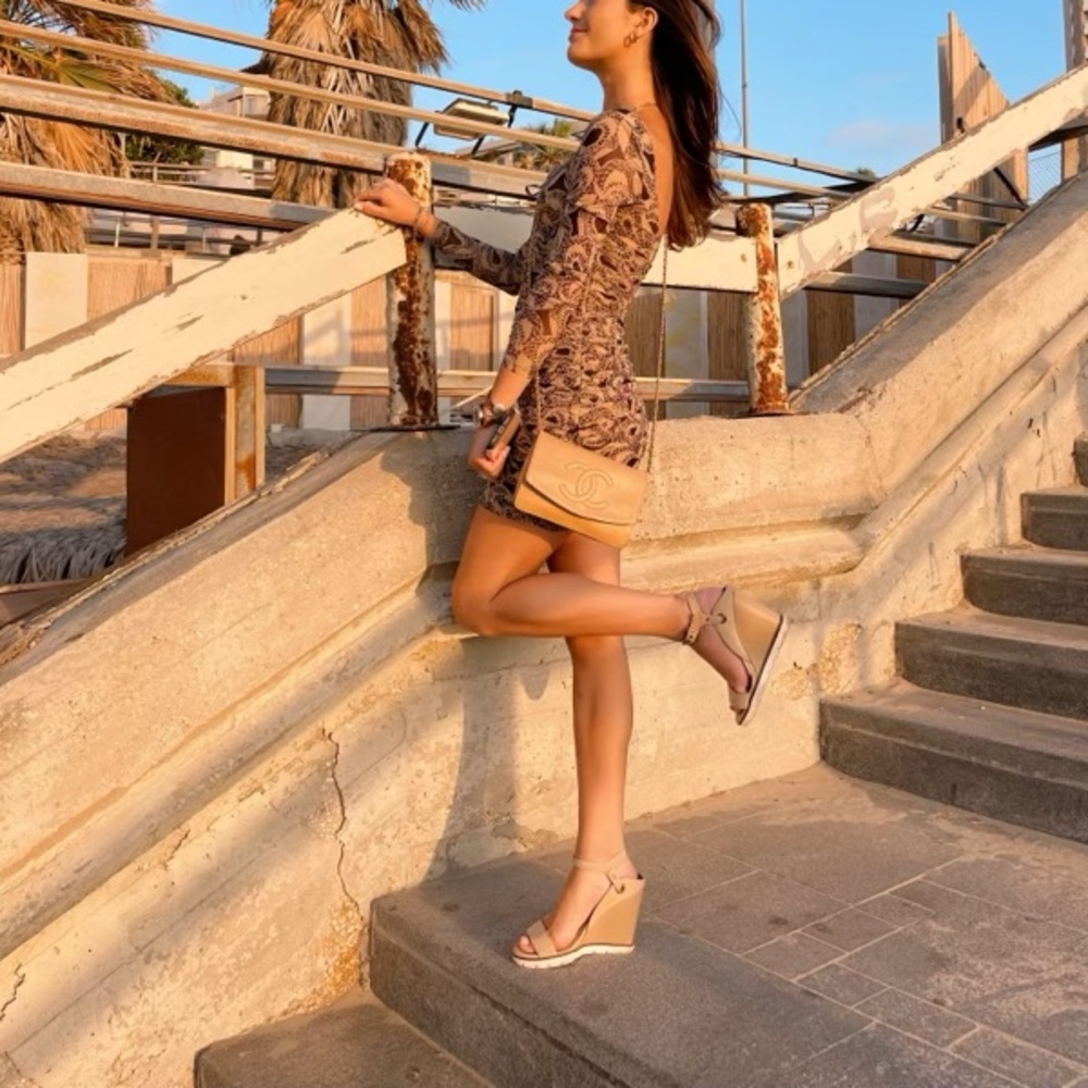 IAMGIA patterned long sleeve dress